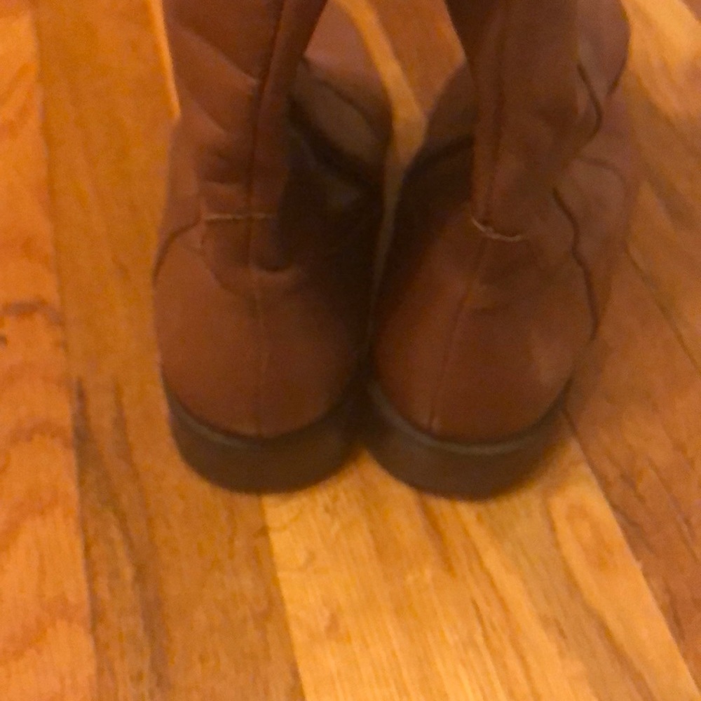 Anne Klein Leather Rider Boots Size 7.5. - Picture 3 of 3